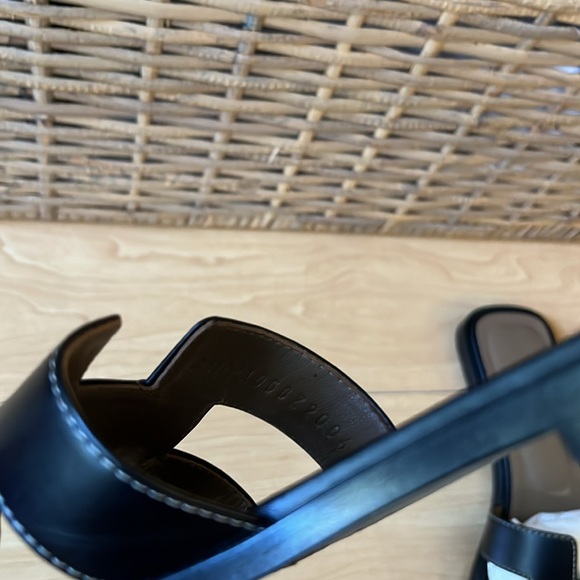 Hermes Black Oran Sandals - Picture 8 of 9